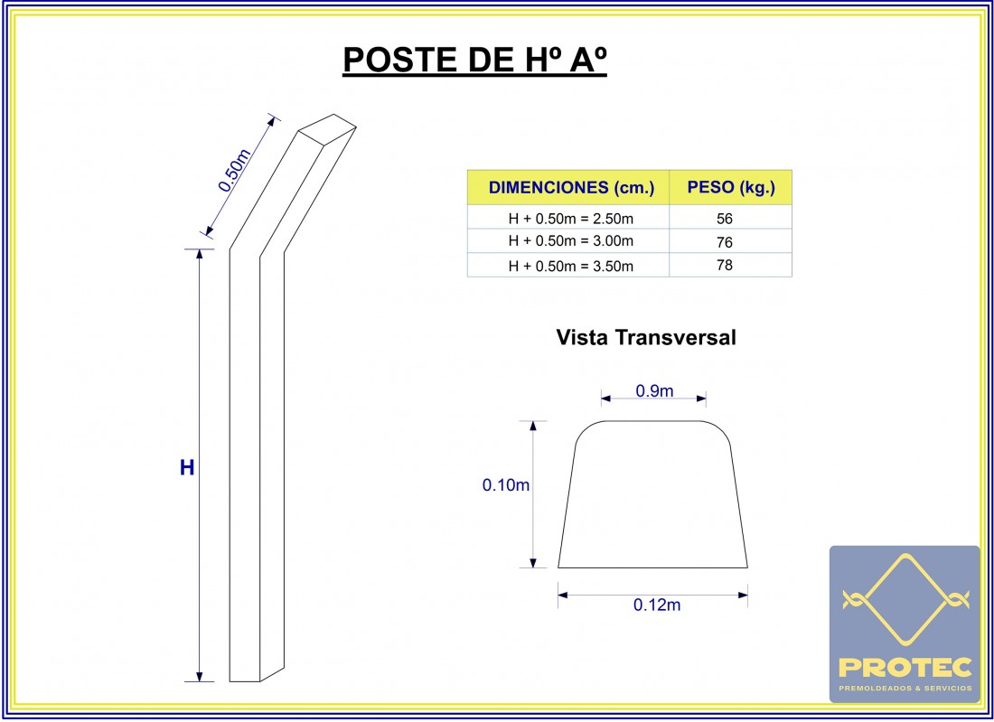 imagen de producto: POSTES CURVOS PARA ENMALLADO