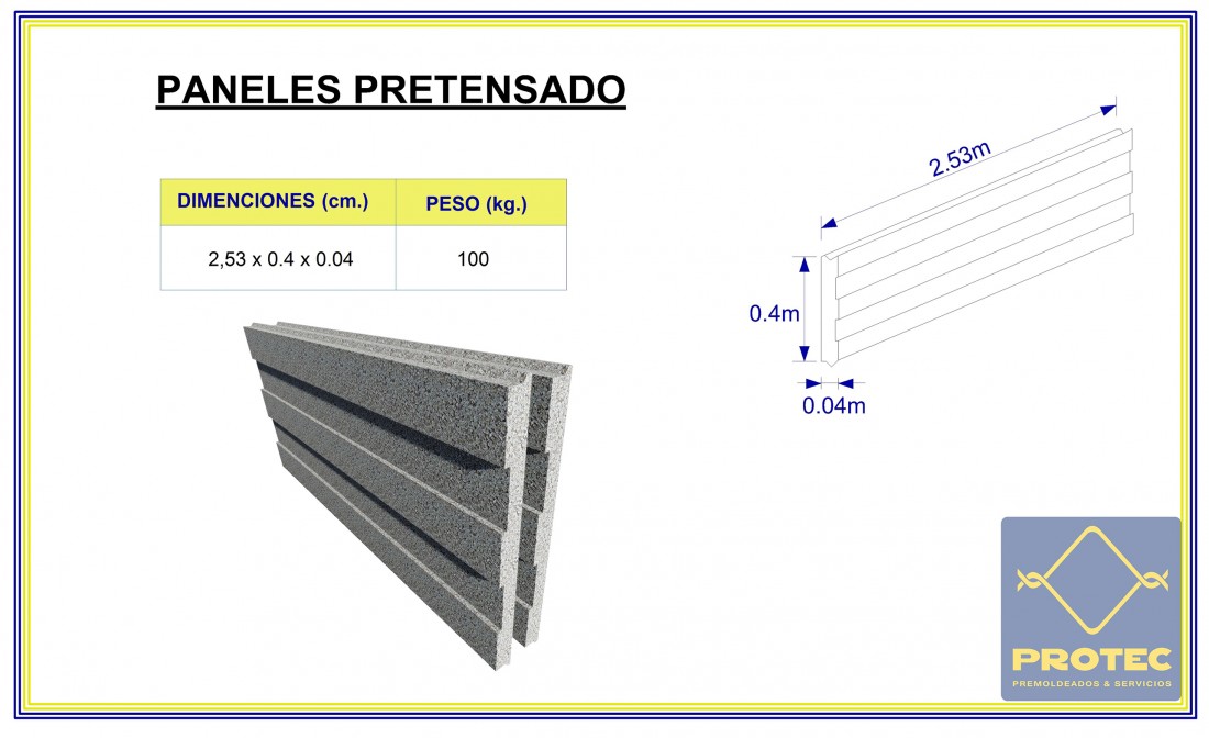 imagen de producto: Paneles pretensados