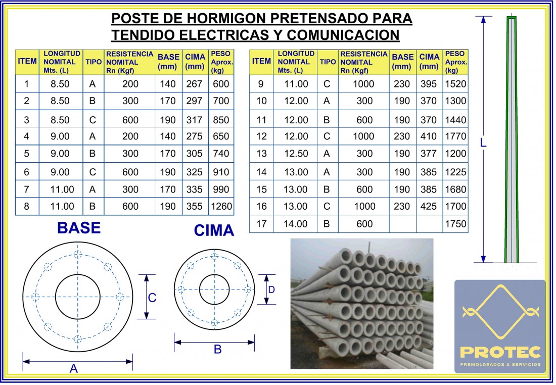 imagen de producto: POSTES DE LUZ